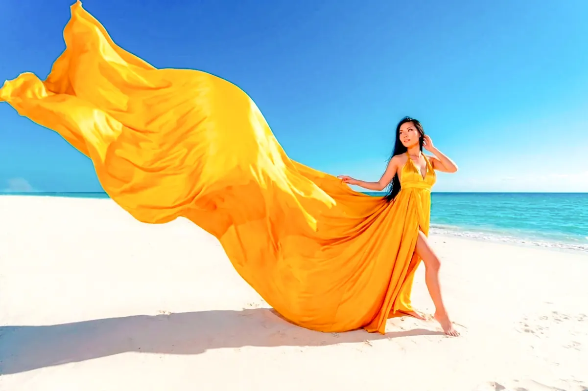 Best Time of Year for a Flying Dress Photoshoot in Cancun - Pro Art Photographers