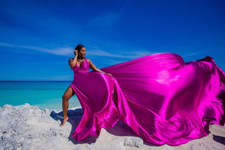 Flying Dress Photoshoot Cancun